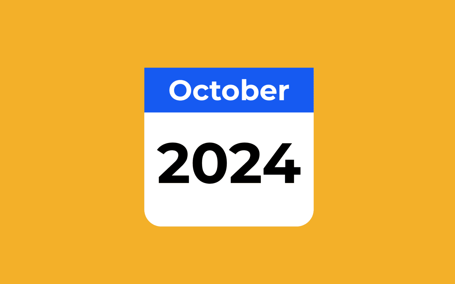 October 2024 Calendar Icon