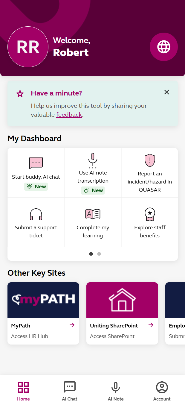buddy web app